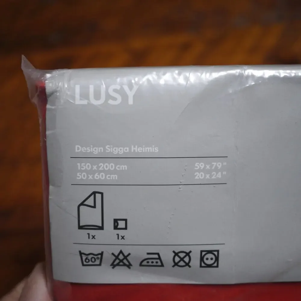 NEW 2008 IKEA LUSY Sigga Heimis 100% Cotton Twin Duvet Cover + Pillow Case
